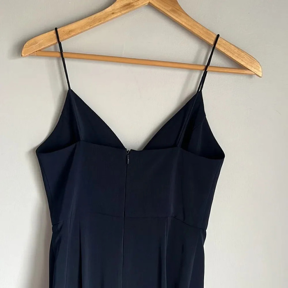 Shona Joy Cocktail Draped Dress in Navy - Picture 12 of 16